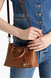 MICHAEL MICHAEL KORS Austen pebbled-leather shoulder bag